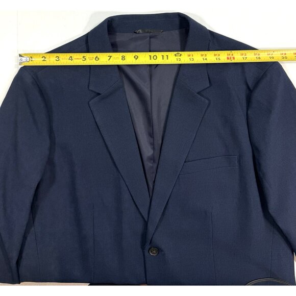 Bluffworks Mens Presidio Travel Blazer Size 46L Long Classic Fit Navy Polyester - Picture 12 of 15